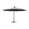 Merrick Lane Avalon 10 FT Solar Cantilever Umbrella with LED Lights, Easy Lift Crank, Push Button Tilt and Built in Cross Base